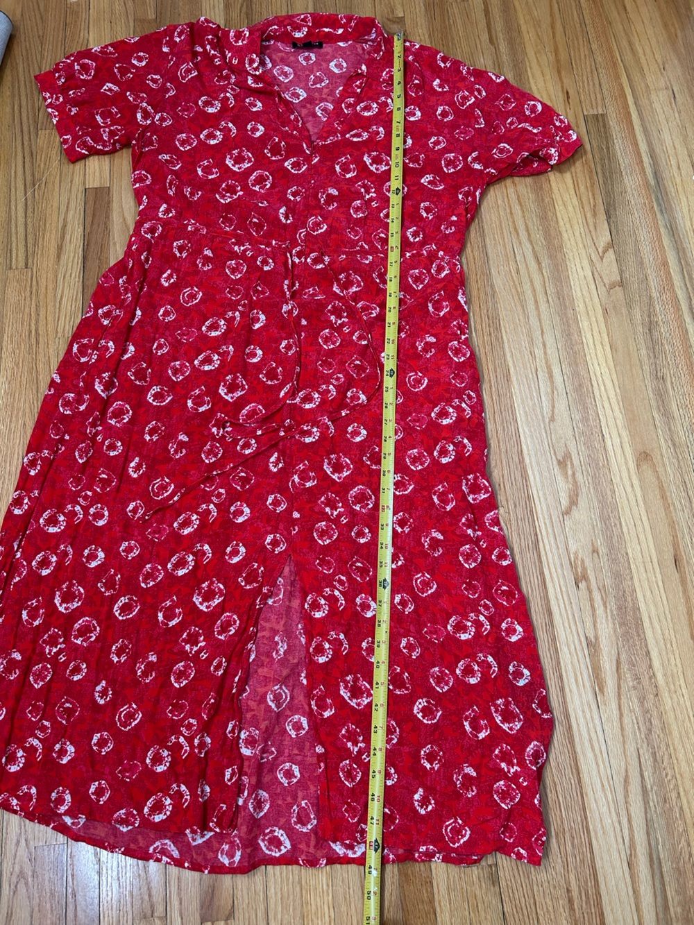 Whistles Hilda Tie Dye Floral Printed Midi Dress - Picture 11 of 11